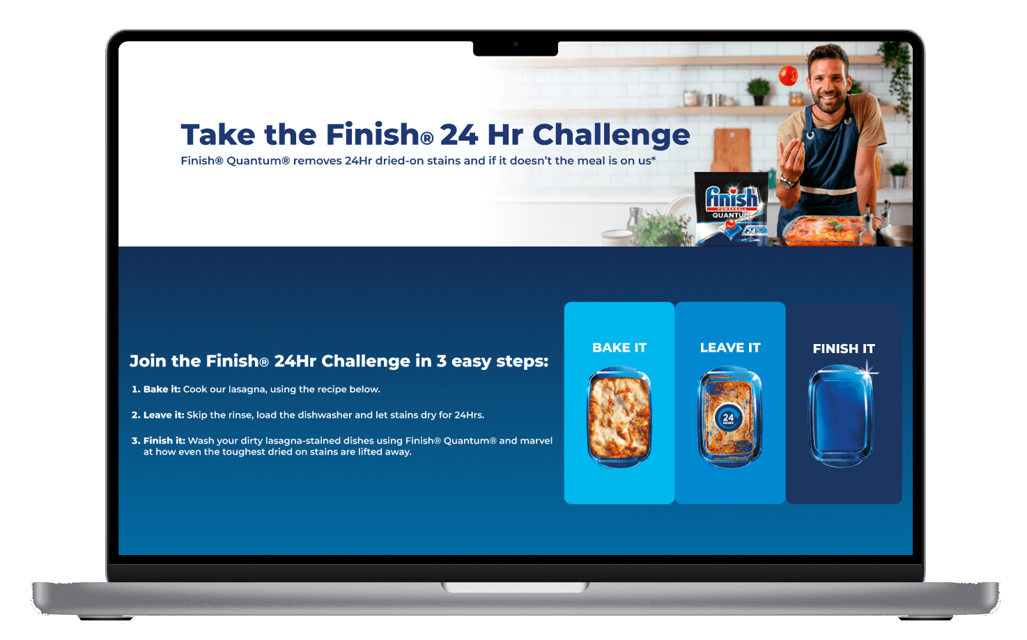 Landing page de Finish